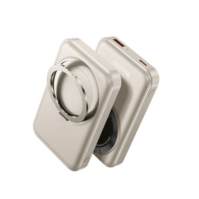 Yesido YP60 10000mAh Magnetic Wireless Power Bank with 360° Rotating Stand