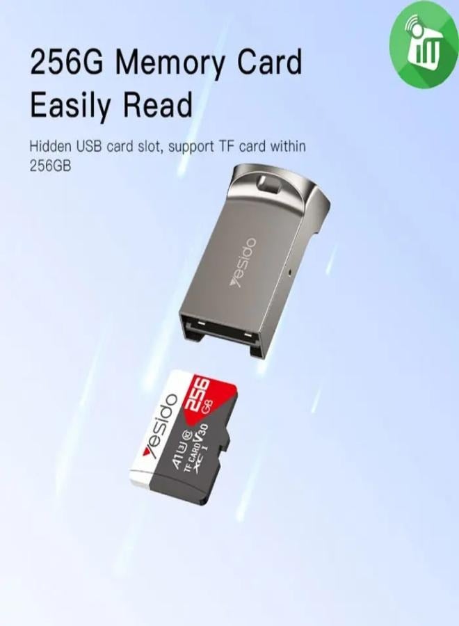 Yesido GS20 USB 2.0 High‑Speed Memory Card Reader