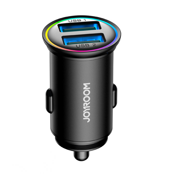 JOYROOM JR-CCN03 24W Mini Metal Dual USB Car Charger