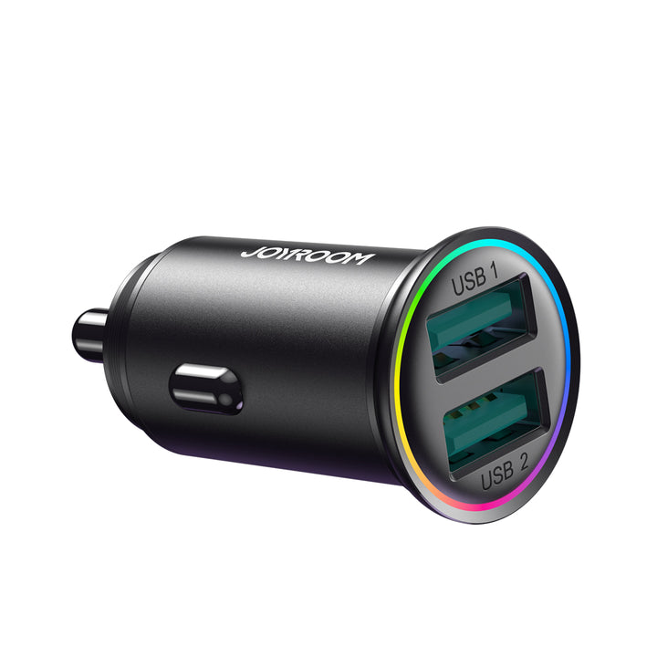 JOYROOM JR-CCN03 24W Mini Metal Dual USB Car Charger