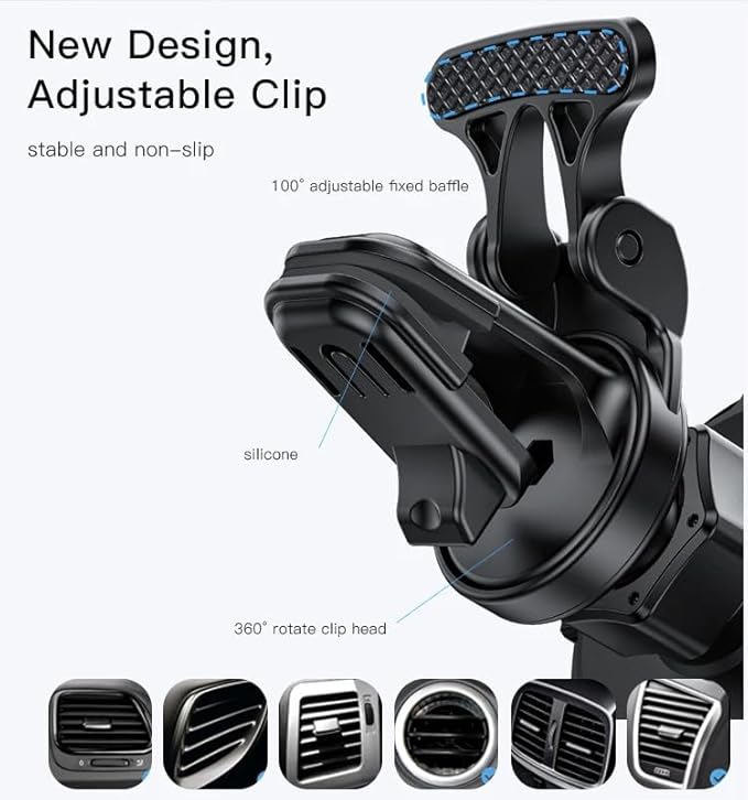 V Volt Wireless Magnetic Car Phone Holder – 15W Fast Charging