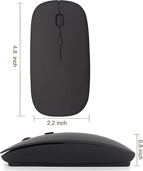 W10 Dual Mode Wireless & Bluetooth RGB Mouse – Black