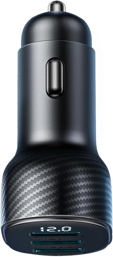 JOYROOM JR-CCD03 3.4A Car Charger 3 USB with Digital Display