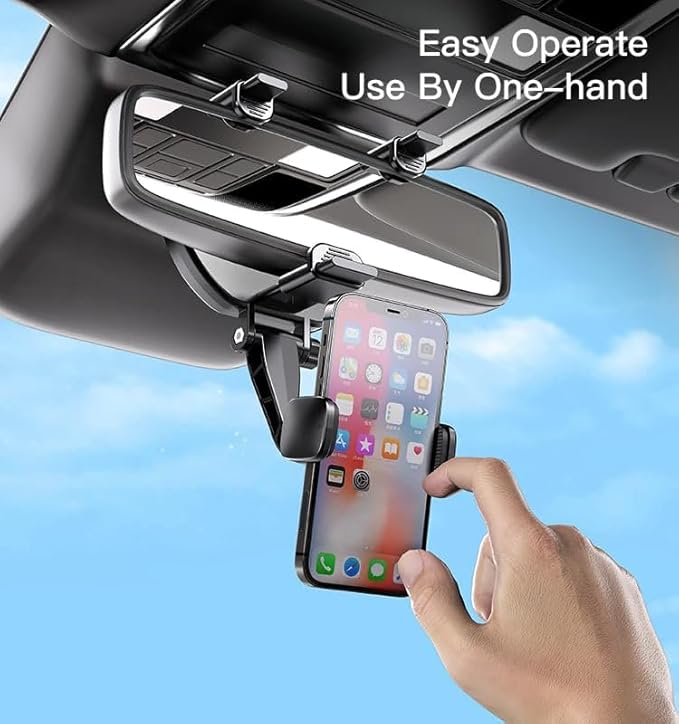 Yesido C193 Rearview Mirror Phone Holder – 360° Rotatable