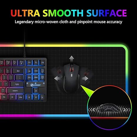 GMS WT-5 RGB Gaming Mouse Pad – 80x30cm, Large