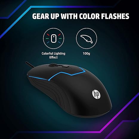 M100 Wired Gaming Mouse – 7-Color LED, DPI Control – Black