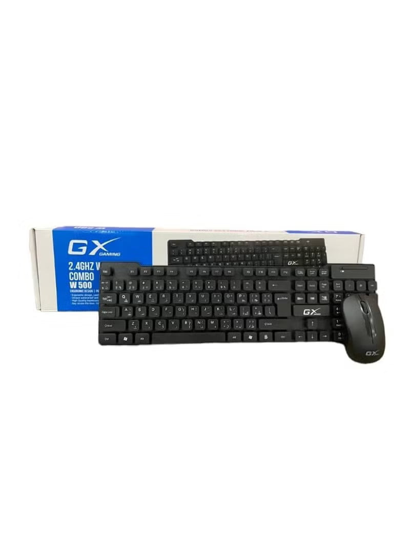 Wireless Keyboard and Mouse Combo – Black