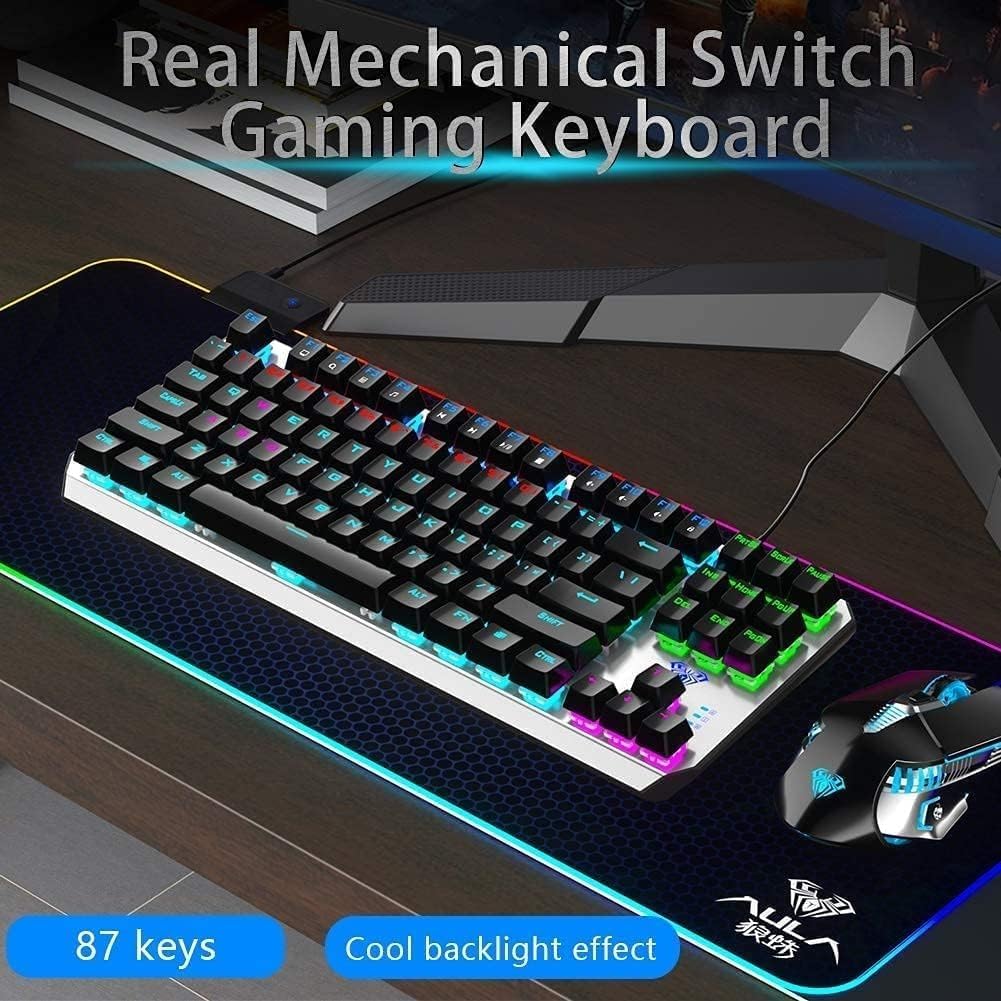 AULA Wind F3087 Mechanical Gaming Keyboard – 87 Keys, Backlit