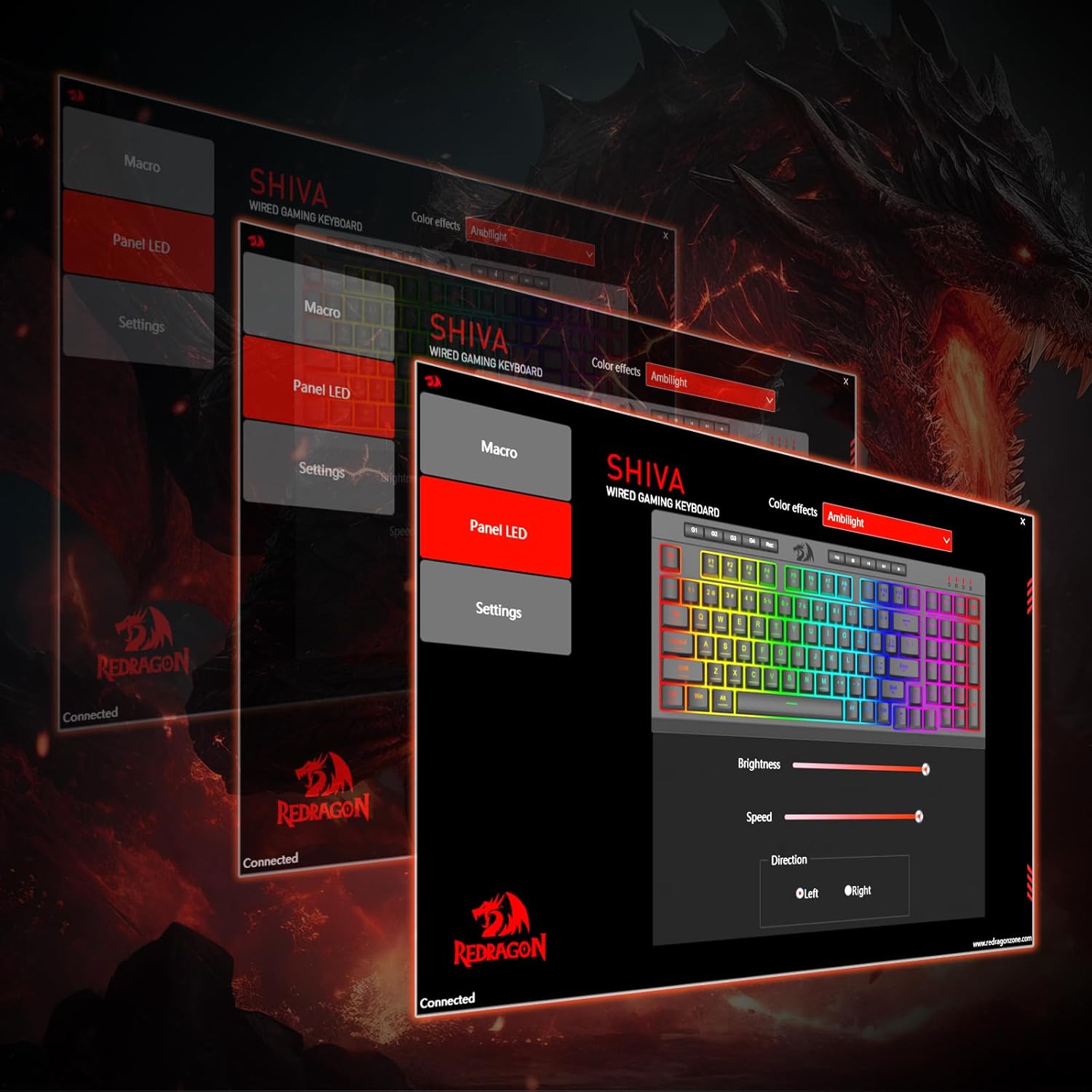 Redragon K515 SHIVA RGB Gaming Keyboard – 98 Keys