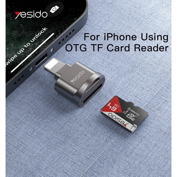 Yesido GS18 Mini Lightning to TF OTG Card Reader (iPhone/iPad)