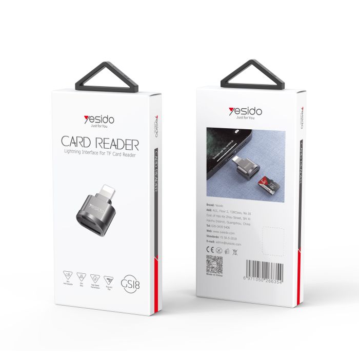 Yesido GS18 Mini Lightning to TF OTG Card Reader (iPhone/iPad)