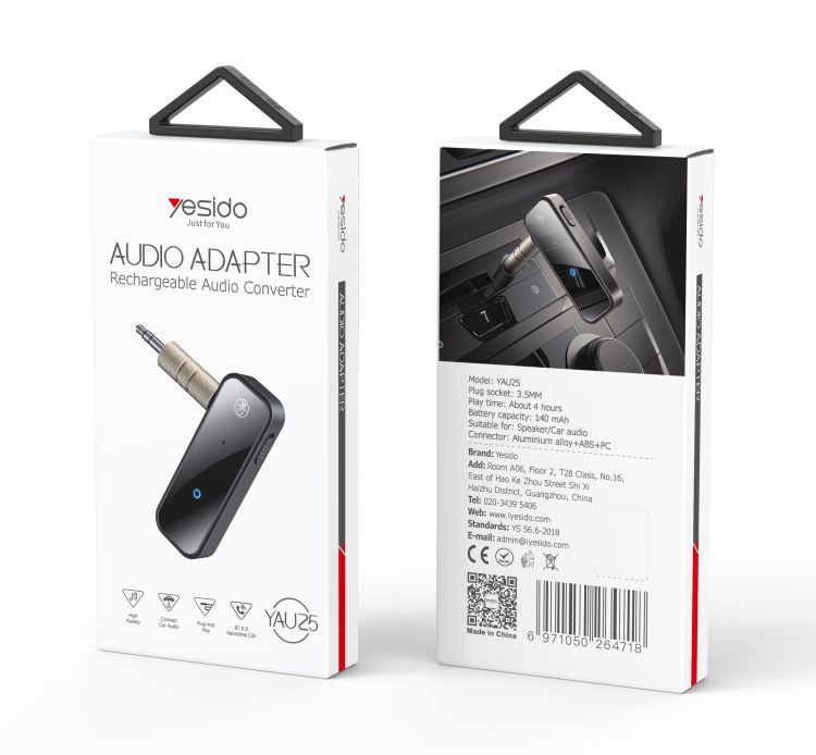 YESIDO YAU25 2-in-1 Bluetooth 5.0 Audio Transmitter & Receiver