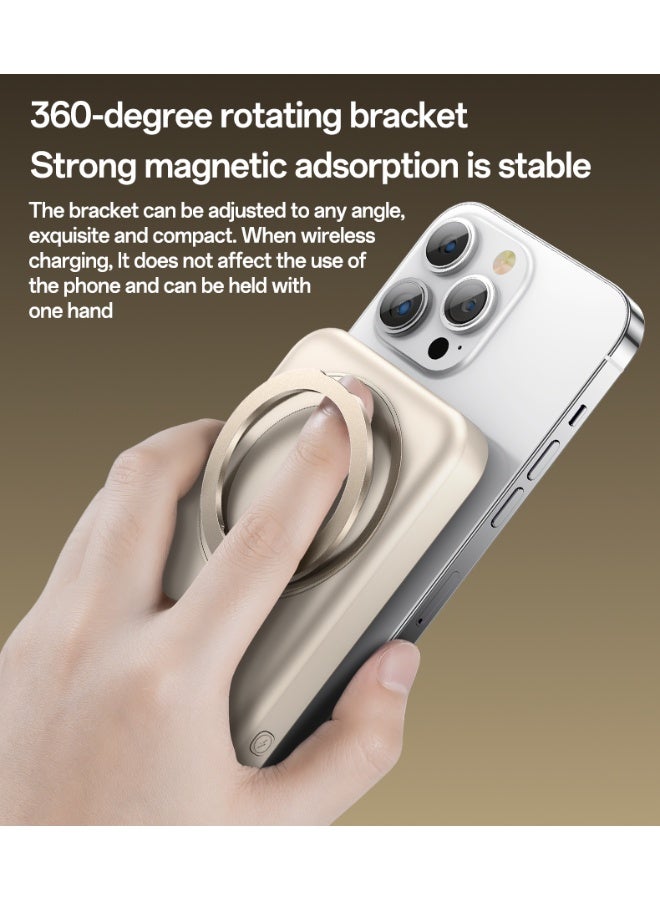 Yesido YP60 10000mAh Magnetic Wireless Power Bank with 360° Rotating Stand