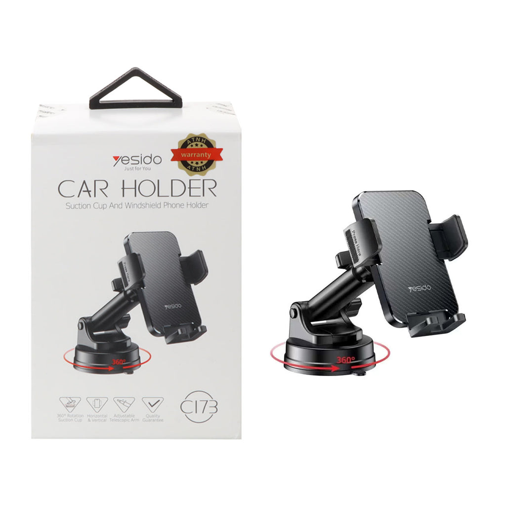 Yesido C173 Stand Car Phone Holder – Black