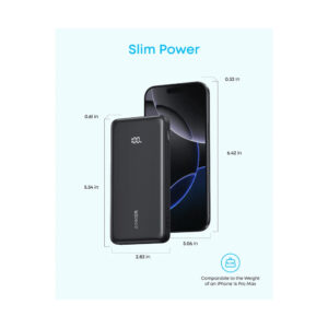 Anker Zolo 10,000mAh Power Bank with Built-In USB-C Cable – 22.5W Fast Charge
