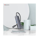 Yesido HB11 6-in-1 USB-C Multifunctional Docking Station & Hub Adapter