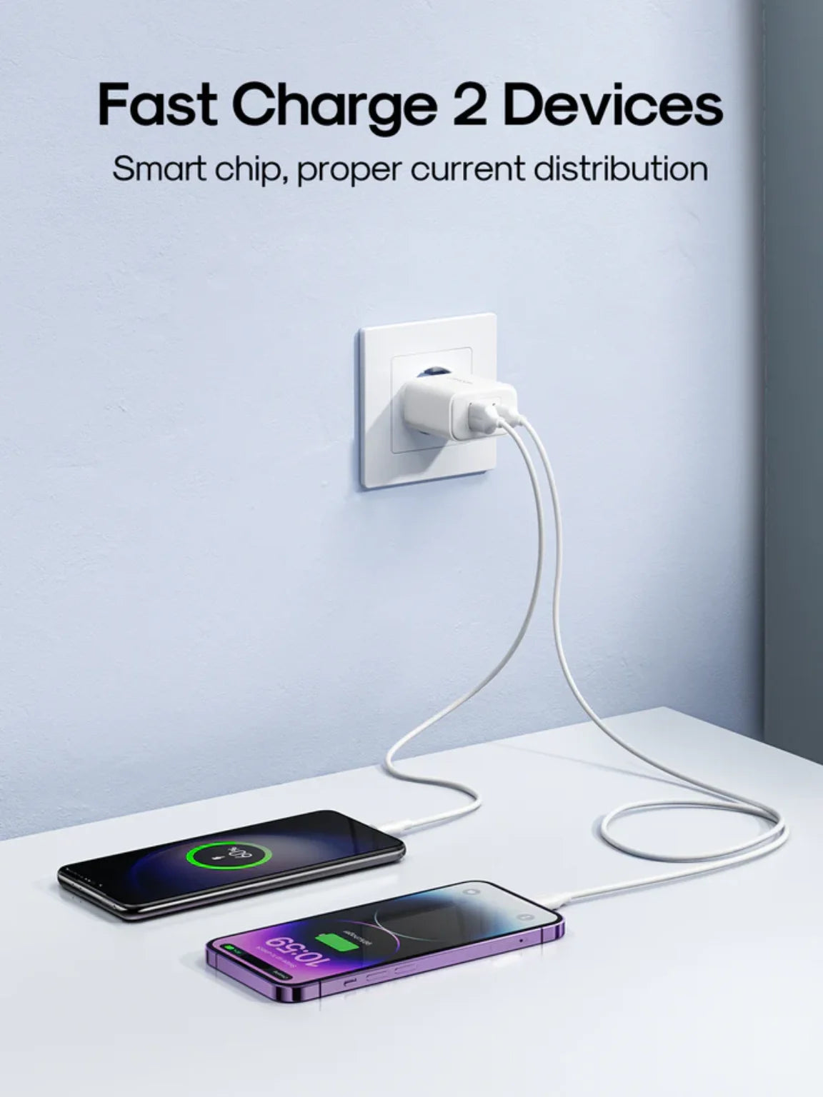 Joyroom 20W A+C Fast Charger with Lightning Cable