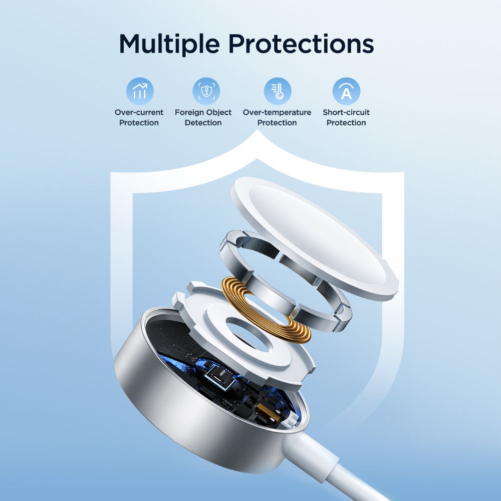 3-in-1 Magnetic Wireless Watch Charger Cable