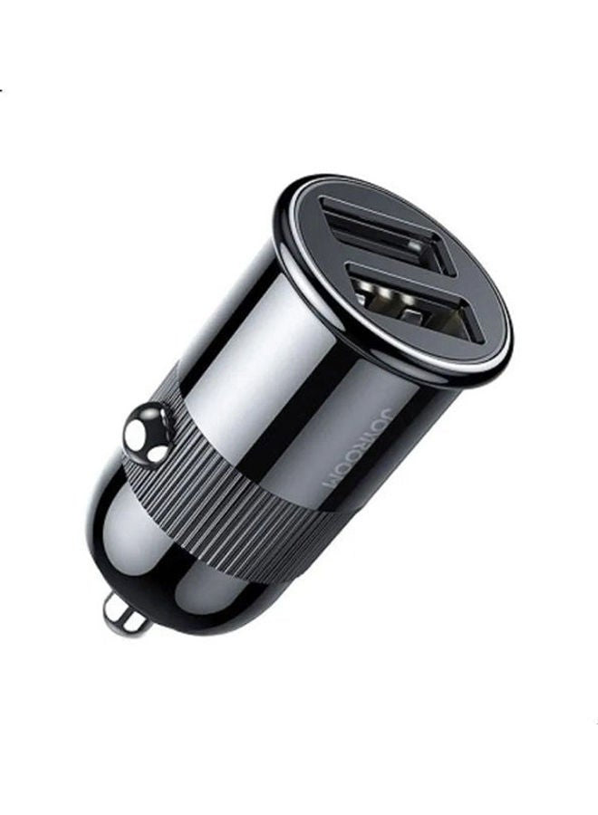 JOYROOM 3.1A Mini Dual-Port Fast Car Charger with Type-C Cable