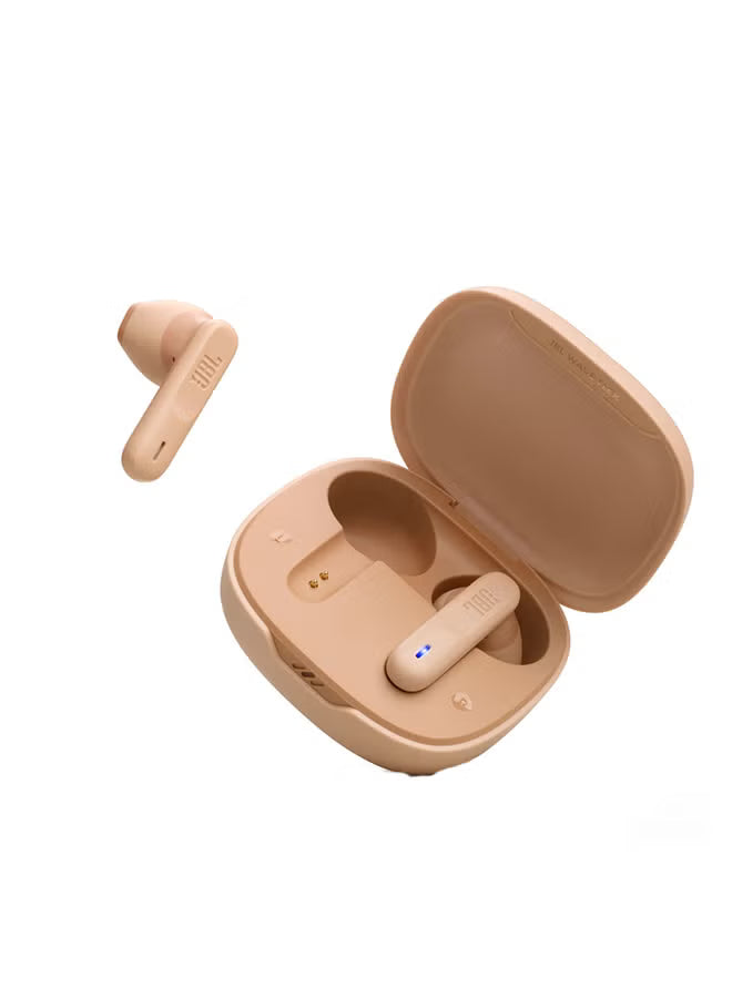 JBL Wave Flex True Wireless Earbuds – Deep Bass Sound, 32H Battery, Beige