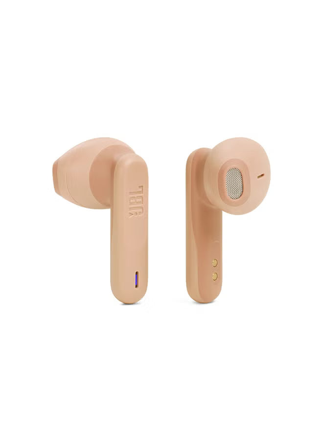 JBL Wave Flex True Wireless Earbuds – Deep Bass Sound, 32H Battery, Beige