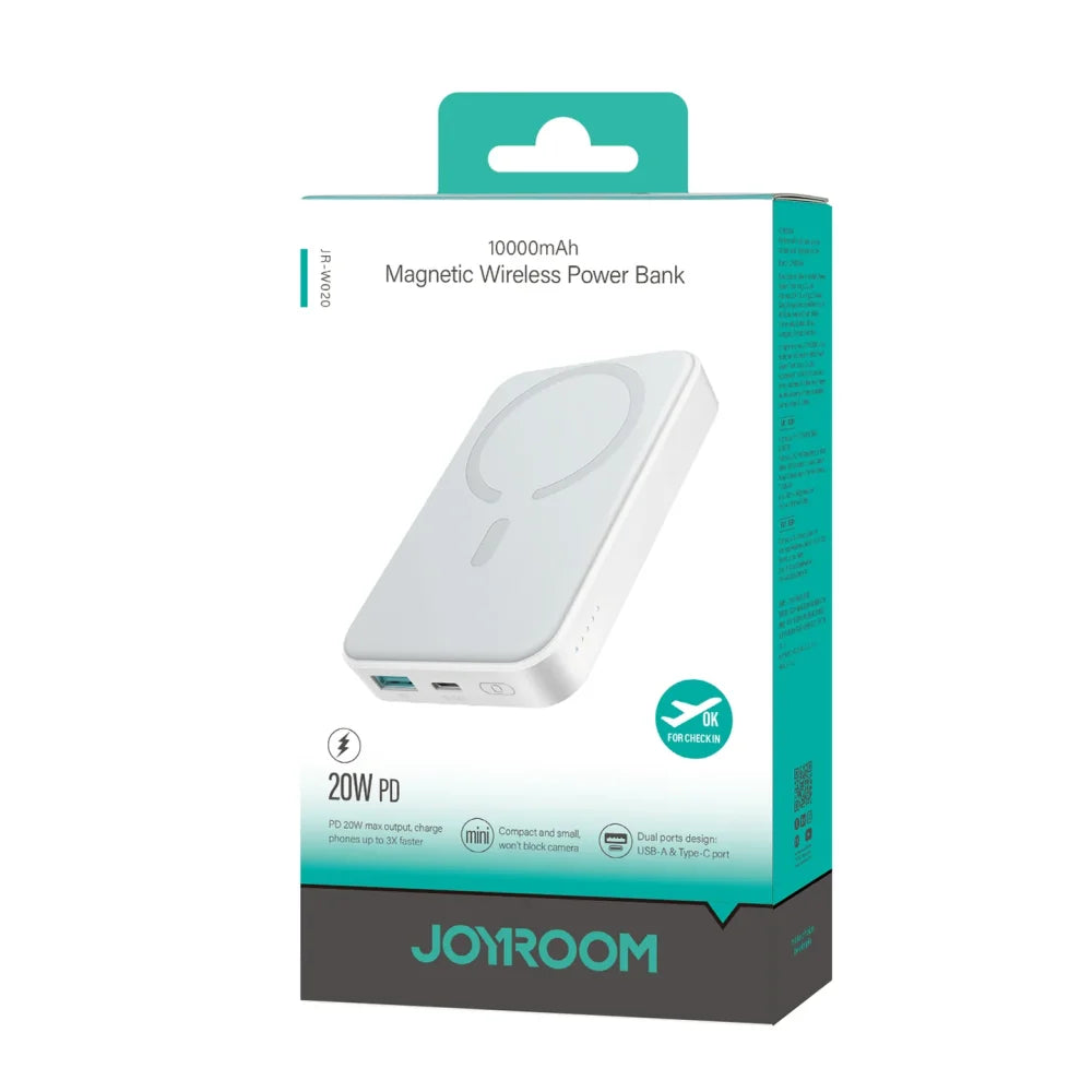 JOYROOM 20W Magnetic Wireless Power Bank 10000mAh