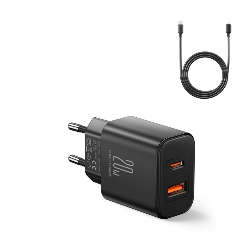 Joyroom 20W A+C Fast Charger with Lightning Cable